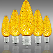 Load image into Gallery viewer, 1 cs 500 American Lighting NC9D-LED-YE TRANSPARENT FACETED Yellow LED C9 Bulbs
