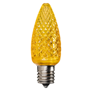 1 Cs of 500 American Lighting LED Dimmable C9 Faceted Bulb Yellow E17 Base, NC9D-LED-YE,