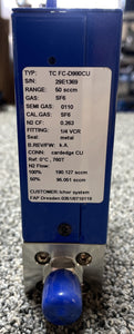 Aera FC-D980CU Mass Flow Controller, Gas: SF6, 50 SCCM, 1/4 VCR Fitting