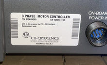 Load image into Gallery viewer, Brooks CTI-Cryogenics 3 Phase Motor Controller for On-Board 3 Phase Cryo-Torr