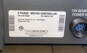 Brooks CTI-Cryogenics 3 Phase Motor Controller for On-Board 3 Phase Cryo-Torr
