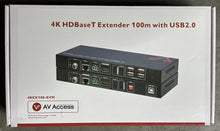 Load image into Gallery viewer, New in Open Box, AV Access 4KEX100-KVM 4K HDBaseT Extender 100M With USB 2.0.