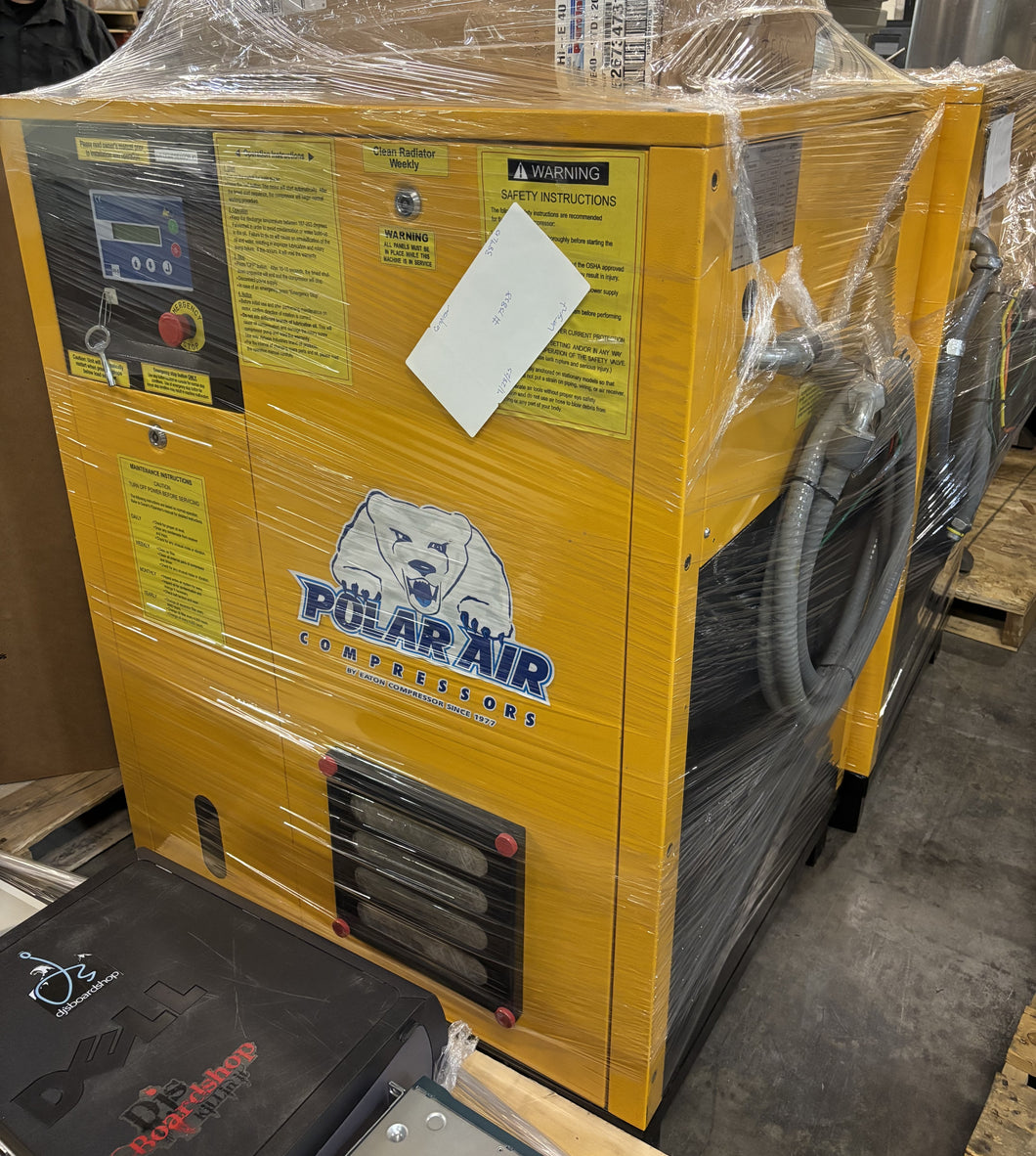 Eaton Polar Air Rotary Screw 2 Stage Piston Air Compressor PRS0200003 20HP, 3Ph, 14.91KW