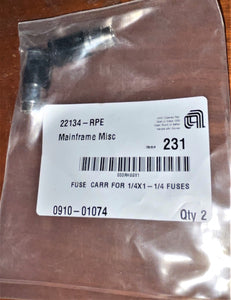1 Pk of 2 AMAT  0910-0174 Fuse Carrier for 1/4 x 1 1/4 Fuses #231 22134-RPE