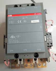 ABB AF1250 CONTACTOR 1210A, 600VAC/1210A, 600VDC w/3poles in series, 1SFL647001R7011 with AUX CAL18