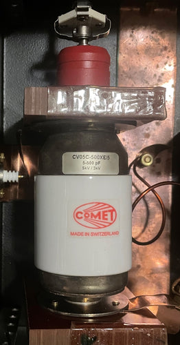 Comet CV05C-500XE/5 Comet Vacuum Variable Capacitor 5-500pf 5kv Peak Ceramic