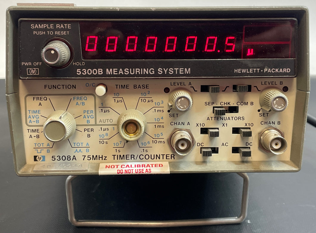 Hewlett Packard HP 5300B Measuring System w/ 5308A Timer Counter 75MHz
