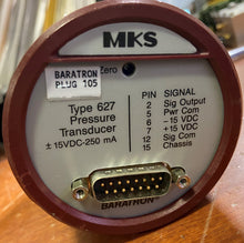 Load image into Gallery viewer, MKS Baraton 627 Pressure Transducer 0.1 Torr