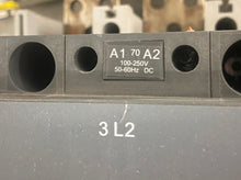 Load image into Gallery viewer, ABB AF1250 CONTACTOR 1210A, 600VAC/1210A, 600VDC w/3poles in series, 1SFL647001R7011 with AUX CAL18
