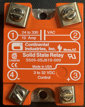 Load image into Gallery viewer, Lot of 7 Continental Industries Solid State Relay S505-0SJ610-000 24-330VAC 10A 3-32VDC